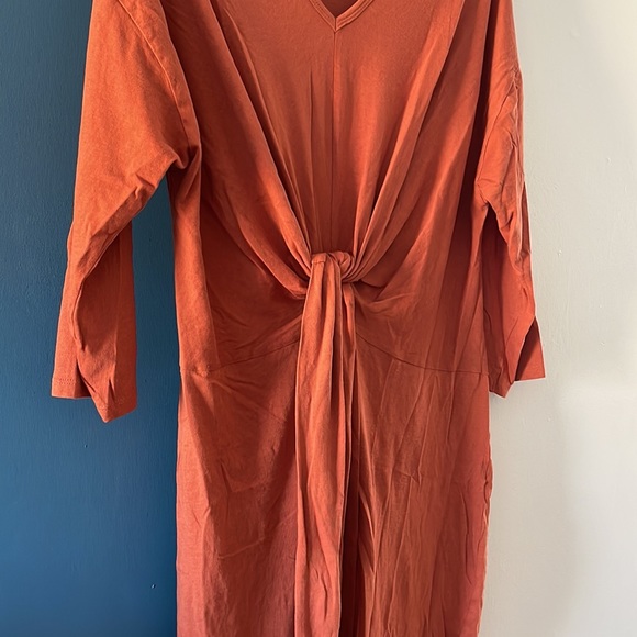 ZARA BASIC Front Tie Dress - Picture 2 of 7